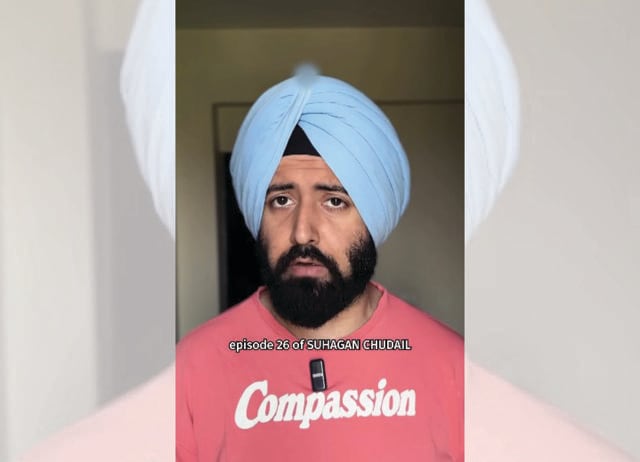 Nihal Singh Majithia dissects Suhagan Chudail the way he would a classic by Nolan or Kurosawa. (INSTAGRAM/@NIHALSINGHMAJITHIA) Nihal Singh Majithia dissects Suhagan Chudail the way he would a classic by Nolan or Kurosawa. (INSTAGRAM/@NIHALSINGHMAJITHIA)