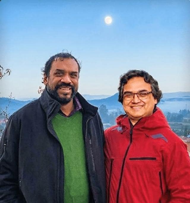 Authors of the book: Ravi Shankar (left) and Sudeep Sen (Courtesy bhutanthebook.com) Authors of the book: Ravi Shankar (left) and Sudeep Sen (Courtesy bhutanthebook.com)