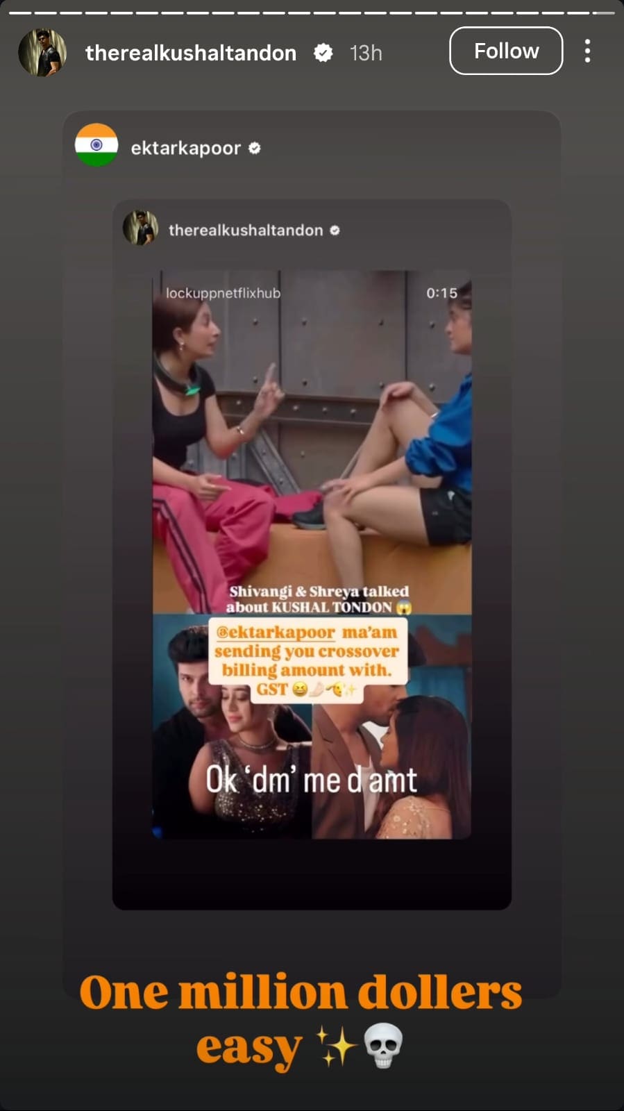 Kushal Tandon and Ektaa Kapoor about the Lock Upp x Alliance crossover. Kushal Tandon and Ektaa Kapoor about the Lock Upp x Alliance crossover.