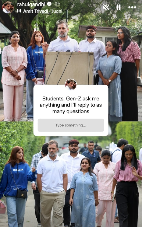 The Congress put out video clips of some of the questions Rahul Gandhi answered. (Instagram/ Rahul Gandhi)
