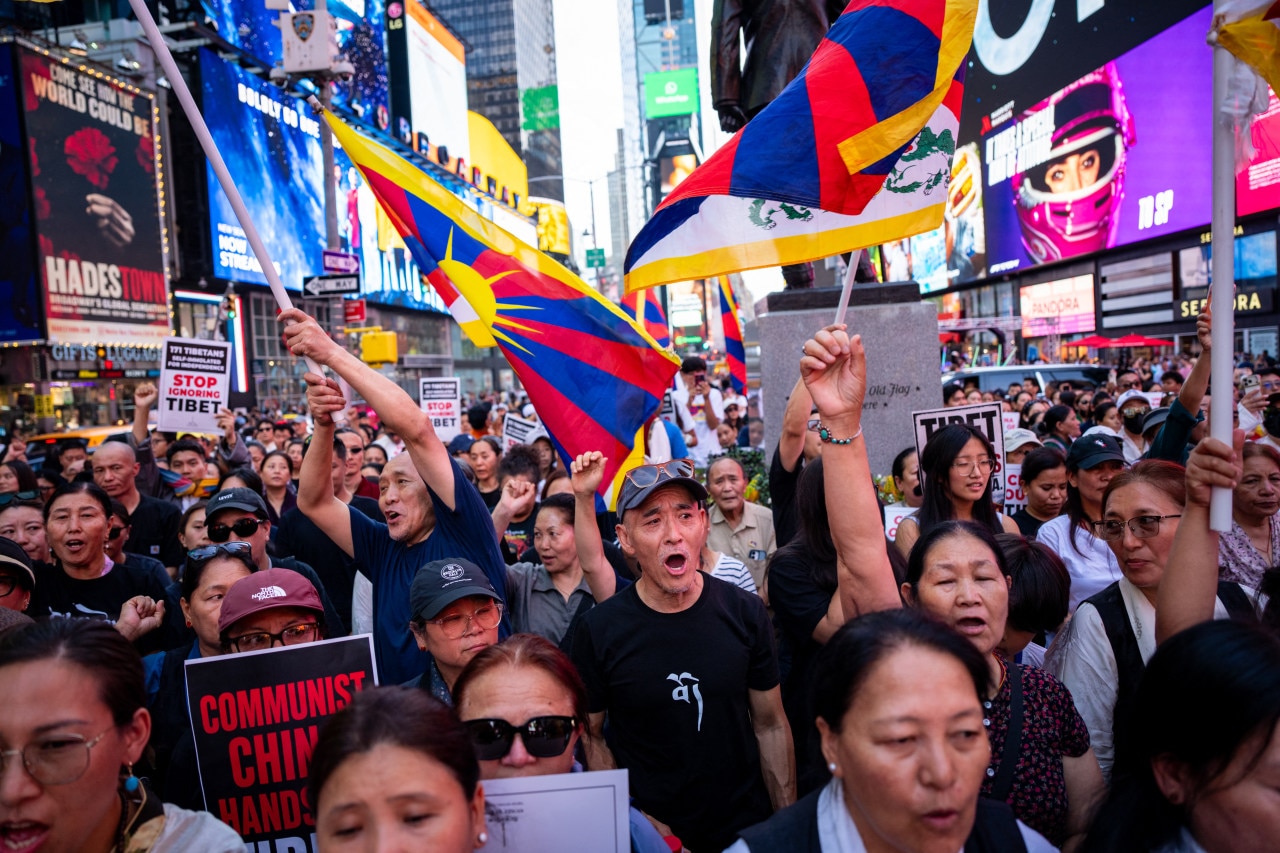 Lobga was remembered at a Times Square rally on Aug. 1.