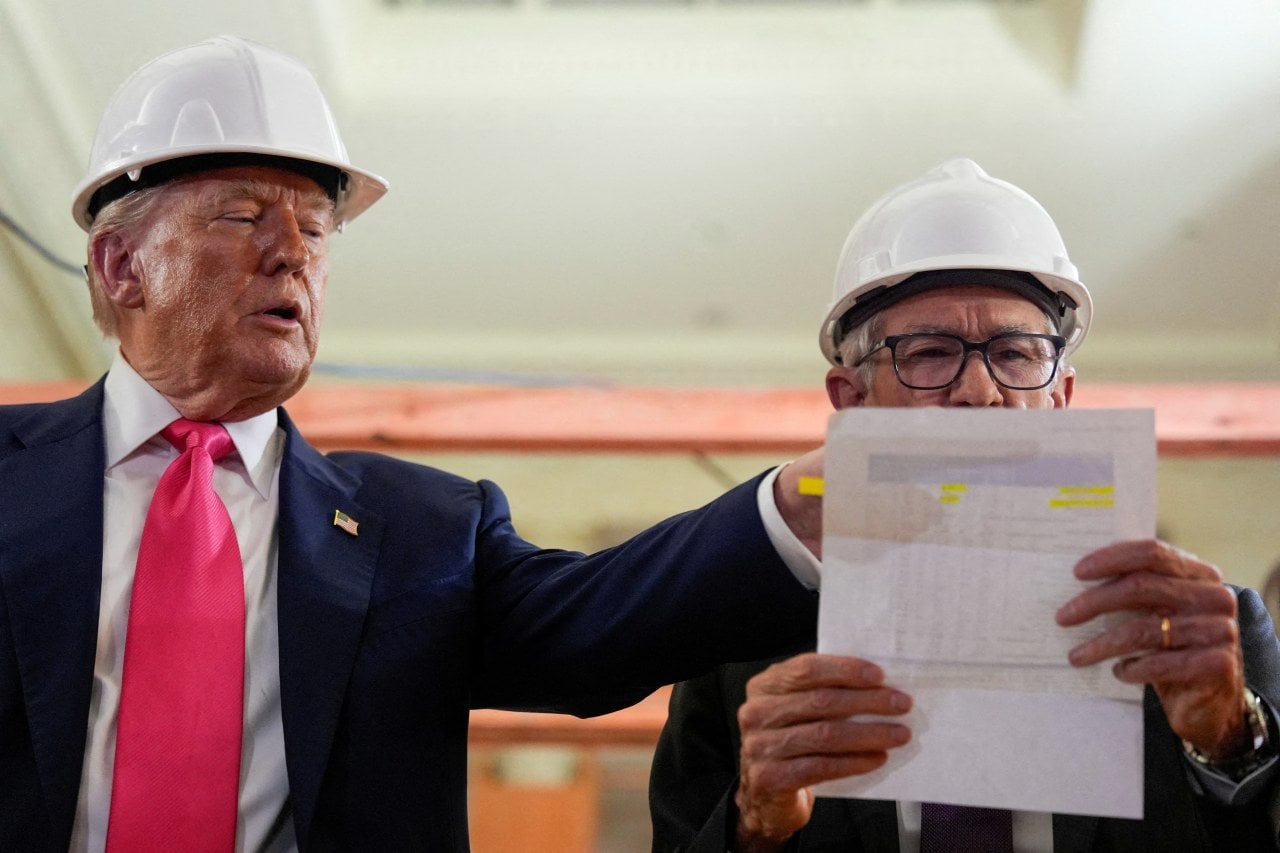 President Trump touring the Federal Reserve’s building renovations last year with then-Chair Jerome Powell. President Trump touring the Federal Reserve’s building renovations last year with then-Chair Jerome Powell.