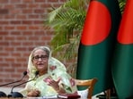 File photo of former Bangladesh prime minister Sheikh Hasina.