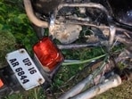 In one incident, a couple, residents of Chahura village in Rabupura, died after their bike collided head-on with a car in Greater Noida’s Banjarpur area on Wednesday night. (HT Photos)