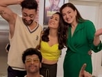 Gauahar Khan shares photo with ex Kushal Tandon and husband Zaid Darbar.
