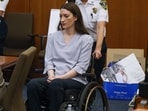 Defendant Lindsay Clancy uses a wheelchair during trial. CJ Gunther/Pool via REUTERS(via REUTERS)