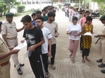 The NEET UG paper was held on May 3, but was cancelled days later due to paper leak allegations. A retest was conducted on June 21. (File Photo/Santosh Kumar/HT)