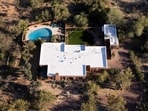 An aerial view of the home of Nancy Guthrie, the missing mother of 
