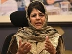 PDP chief Mehbooba Mufti. (File)