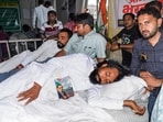 Jharkhand student protest LIVE: Student leader Devendra Nath Mahto during his indefinite hunger strike as part of a protest against the Jharkhand government over alleged irregularities in the 14th JPSC examination,
