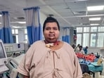 Bariatric surgery patient at the All India Institute of Medical Sciences (AIIMS), in New Delhi. 