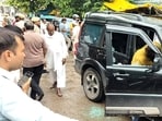 Superintendent of police Logesh Kumar said preliminary investigation points to a gang war, though all angles are being examined and the accused will be arrested soon. (Manoj Dhaka/HT)