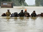 The 2025 floods alone affected nearly four lakh people, impacted about 2,000 villages, claimed 48 lives, and caused losses exceeding  <span class='webrupee'>₹</span>13,000 crore. (AFP File Photo)