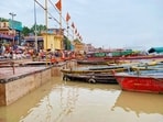 The ghats of Varanasi are inundated following the rising levels of the Ganga (Rajesh Kumar/HT)