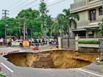 MC chief confirmed that the portion of the road was declared unsafe and residents of the adjacent house were already informed
