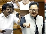 KC Venugopal's remarks came after Kiren Rijiju said the Opposition cannot decide which minister will come to the House or when. (ANI Photos)