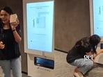 A Google employee shared a workplace perk that helped her quickly replace a forgotten mouse.(Instagram/nehaanoop.official)
