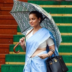 Bharatiya Janata Party MP Kangana Ranaut during the Monsoon Session amid rain, in New Delhi. (ANI Photo/Rahul Singh)