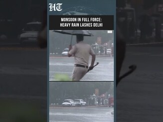 Watch: Central Delhi Drenched as Heavy Rain Continues