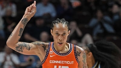 Brittney Griner has missed the Sun's last four games and could now be sidelined for a fifth straight contest. (Getty Images via AFP) Brittney Griner has missed the Sun's last four games and could now be sidelined for a fifth straight contest. (Getty Images via AFP)