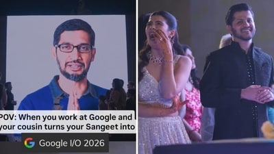 Snippets from the sangeet ceremony of a Google techie. (Instagram/@theperfect_equation) Snippets from the sangeet ceremony of a Google techie. (Instagram/@theperfect_equation)