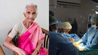 Dr Suri Srimathi starts her day at 5:30am with yoga, performs surgeries, and sees patients at her clinic. (Pics: The Better India) Dr Suri Srimathi starts her day at 5:30am with yoga, performs surgeries, and sees patients at her clinic. (Pics: The Better India)