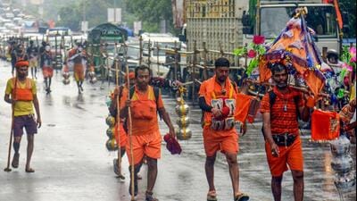 Officials said a coordinated plan has been put in place to ensure smooth movement of kanwariyas. (Sakib Ali/HT PHOTO) Officials said a coordinated plan has been put in place to ensure smooth movement of kanwariyas. (Sakib Ali/HT PHOTO)