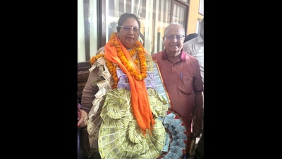 Saini, in her 60s, a senior councillor with six consecutive electoral victories, was elected as mayor. (HT File) Saini, in her 60s, a senior councillor with six consecutive electoral victories, was elected as mayor. (HT File)