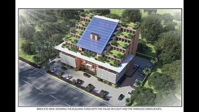 Tenders invited for ₹37-crore six-storey complex near Rose Garden; geothermal cooling, wastewater recycling planned. (HT File) Tenders invited for ₹37-crore six-storey complex near Rose Garden; geothermal cooling, wastewater recycling planned. (HT File)