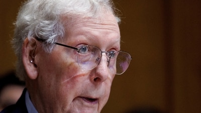 Kentucky Senator Mitch McConnell was released from the hospital today. (REUTERS)