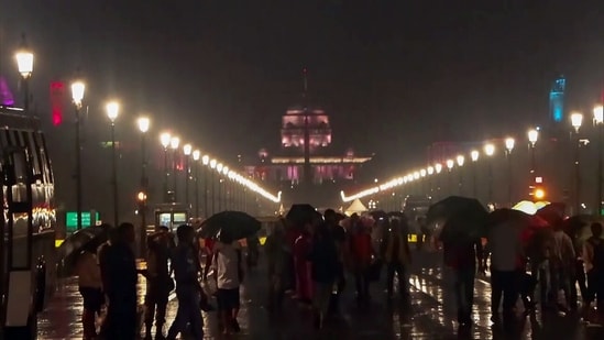 Gram it: Delhi, on Friday, received its highest rainfall during the first week of August in 15 years! The India Meteorological Department (IMD) issued a Red alert for the city. Yet, several visitors turned up at the Kartavya Path and India Gate in the evening hours. For today, the met department has again issued a Yellow alert alongside forecast of moderate rain accompanied by thunderstorms and lightning.