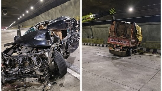 The accident occurred around 1:20am inside the tunnel on the connecting link section. (HT photo)