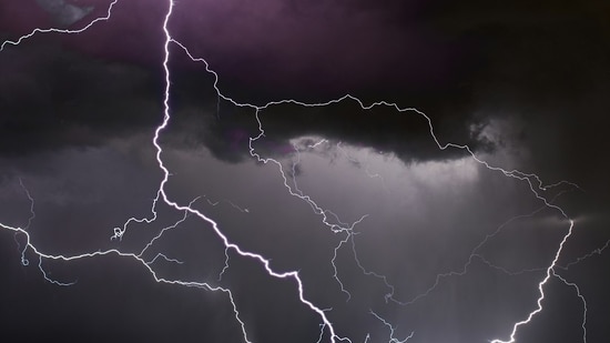 A powerful lightning storm lit up the skies over parts of San Diego County late Thursday, as the National Weather Service (NWS) issued a severe thunderstorm warning. (Representational) (Unsplash )