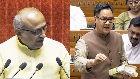Rajya Sabha chairman CP Radhakrishnan told Union parliamentary affairs minister Kiren Rijiju to to “echo the sentiments of the Opposition”.