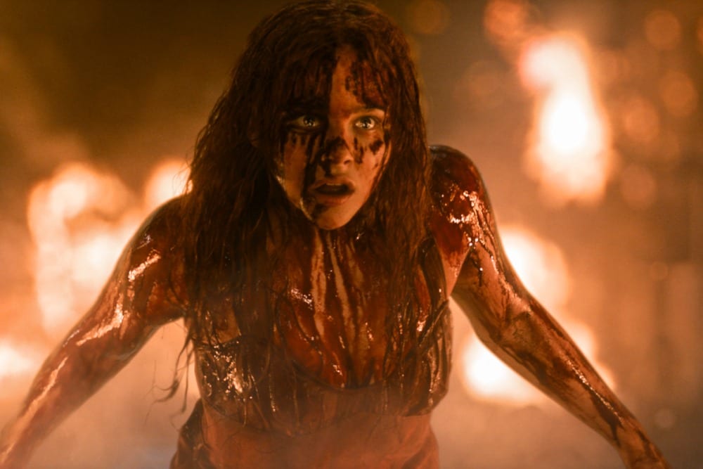 A still from the remake of Carrie (2013). A still from the remake of Carrie (2013).