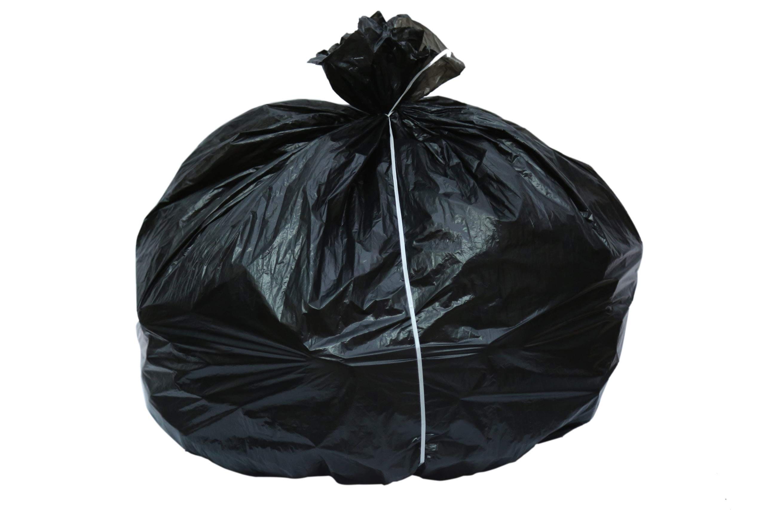 Trash bags often come with a thin white string. Trash bags often come with a thin white string.