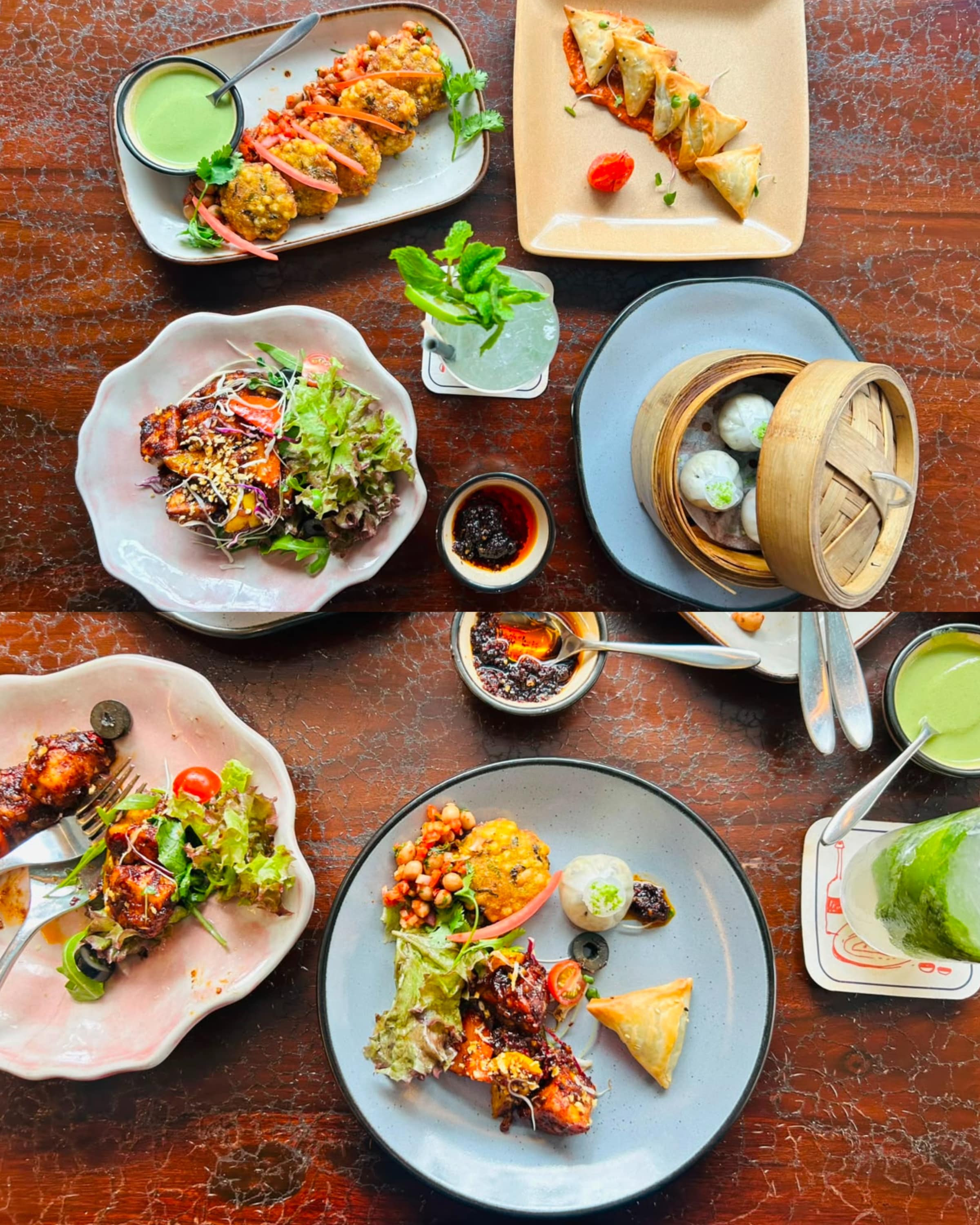 From crisp cocktail samosas to delicate truffle dim sum, chef Ravi Kumar’s menu reimagines comfort food without relying on any frozen ingredients. From crisp cocktail samosas to delicate truffle dim sum, chef Ravi Kumar’s menu reimagines comfort food without relying on any frozen ingredients.