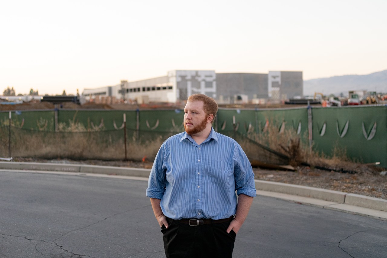 College student Landon Sepulveda has organized opposition in Gilroy to the data-center project. College student Landon Sepulveda has organized opposition in Gilroy to the data-center project.