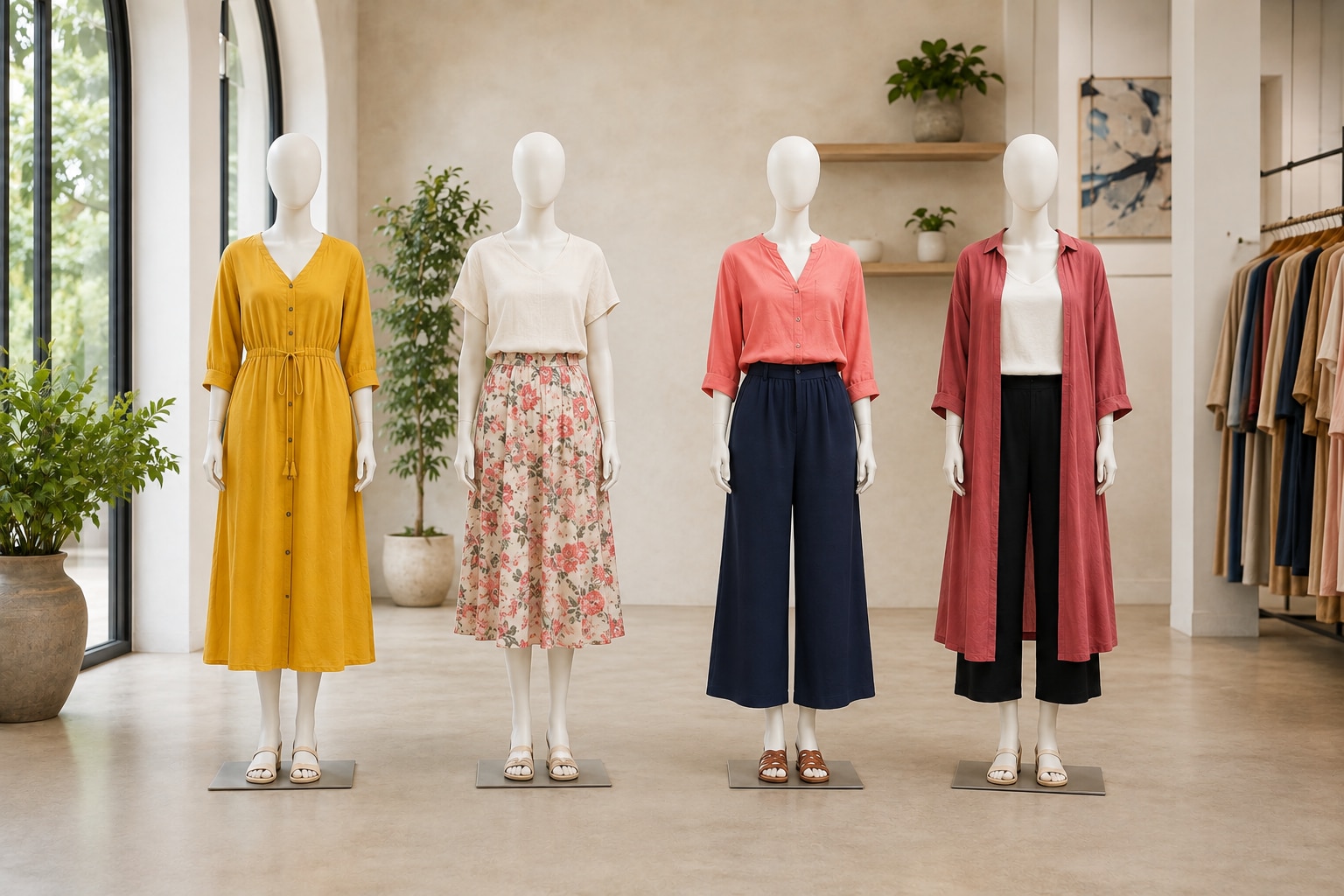 Choose palazzo pants and skirts with mid length. (Picture credit: AI generated) Choose palazzo pants and skirts with mid length. (Picture credit: AI generated)