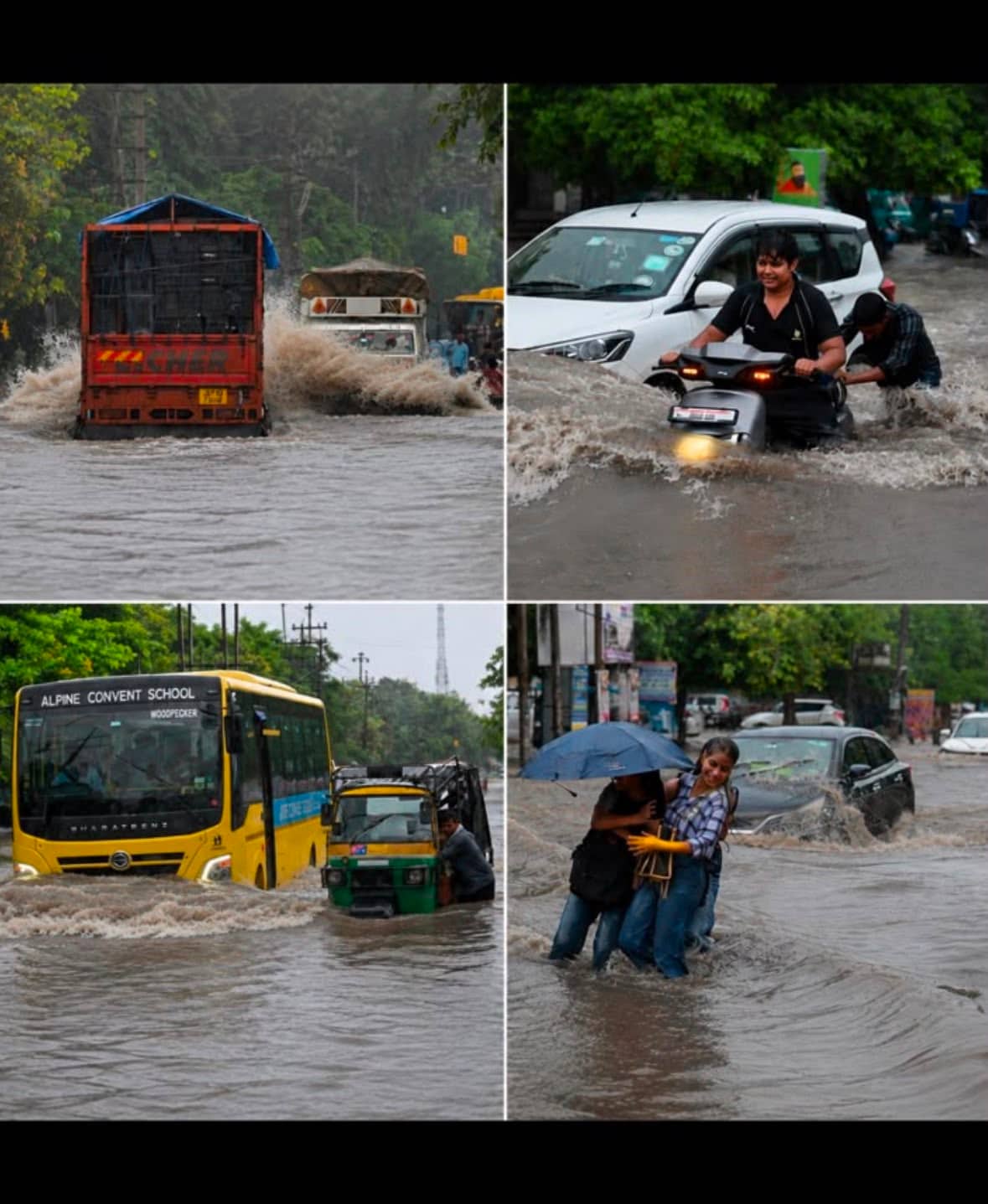 Continuous rainfall led to severe waterlogging across parts of Delhi-NCR. (HT Photos by Praveen Kumar) Continuous rainfall led to severe waterlogging across parts of Delhi-NCR. (HT Photos by Praveen Kumar)