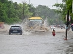 Delhi's Safdarjung is all set to record the rainiest first eight days of August since 2011, the first year for which Safdarjung’s data is publicly available from IMD.(File Photo (Parveen Kumar/HT))
