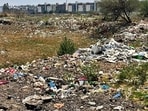 According to executive officer of the Zirakpur municipal council, Parvinder Singh Bhatti, the accumulation of garbage and the sewage-related issues were a result of the ongoing strike by sanitation workers. (Keshav Singh/HT)