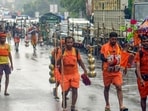 Officials said a coordinated plan has been put in place to ensure smooth movement of kanwariyas. (Sakib Ali/HT PHOTO)