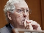 Mitch McConnell health update: Questions grow as staffer stays tight-lipped after hospital discharge.(AP Photo/Mariam Zuhaib)