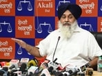 Shiromani Akali Dal president Sukhbir Singh Badal.