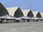 The Lohegaon Air Force Station, which shares airspace with the civilian operations at Pune Airport, is surrounded by fast-growing residential and commercial neighbourhoods. (HT FILE)