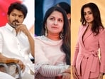 Vijay, Sangeetha and Trisha