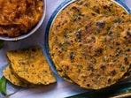 Chef Sanjyot Keer's methi thepla + instant mango chunda = Gujarati comfort on a plate. (YouTube/ Your Food Lab)