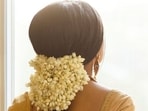 Is wearing a gajra good for mental health? (Pic: Southindianwedding.com)