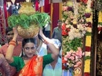 Niharika Bonam: బోనమెత్తిన మెగా డాటర్.. మహాకాళేశ్వర్ ఆలయంలో అమ్మవారికి బంగారం బోనం సమర్పించిన నిహారిక.. వీడియో వైరల్